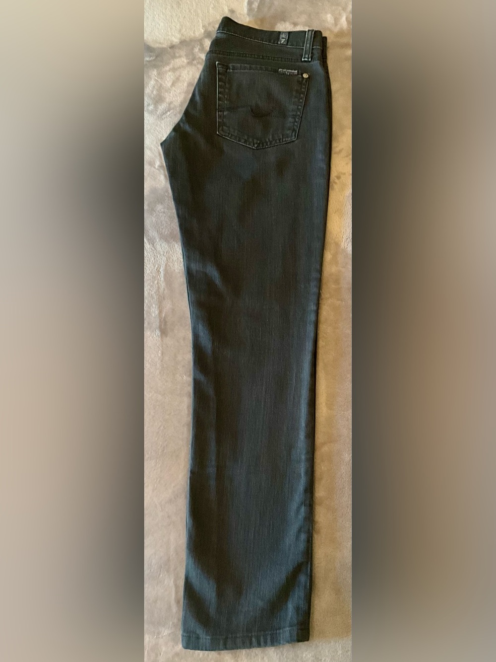 7 for all mankind roxanne skinny jeans size 27 gray wash.